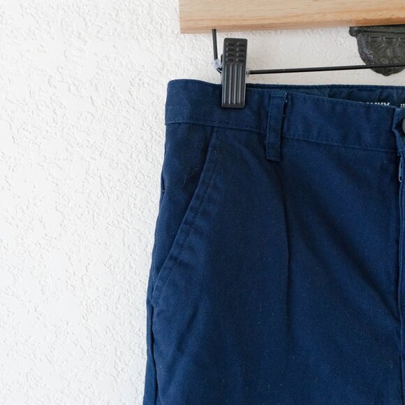 Old Navy Boys Navy Blue Straight Pants Sz 12 Built-In Flex Uniform School Chinos - Picture 4 of 8